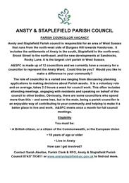 Councillor Vacancy - ANSTY